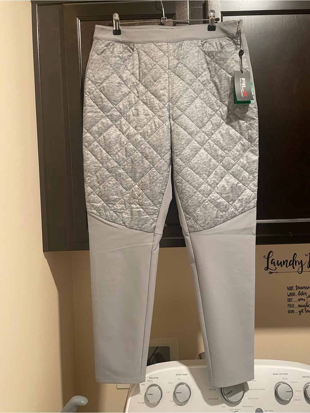 NWT RLX Ralph Lauren Quilted Diamond Golf Pants Women’s Large